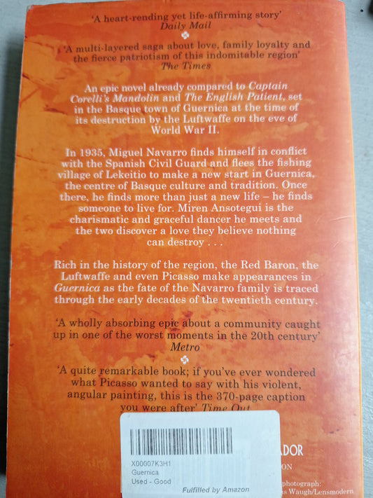 Back cover of a book by Slightly Read Books featuring a synopsis about the tamarind tree and Spanish Civil War