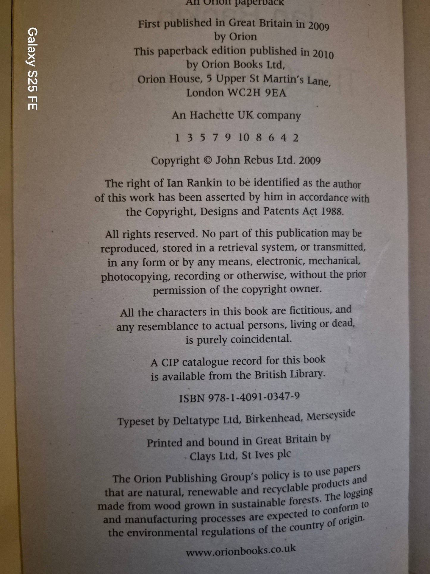 Ian Rankin "The Complaints"