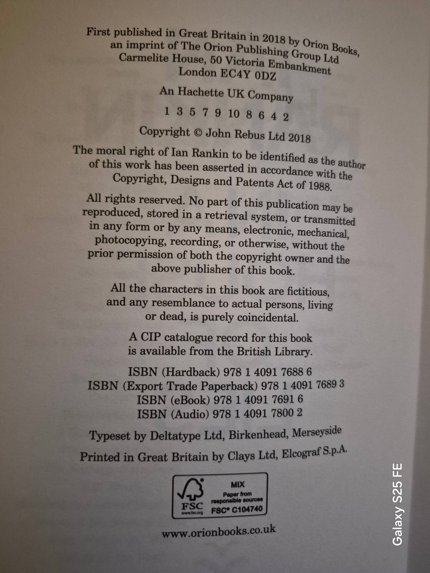 Ian Rankin "In a House of Lies"