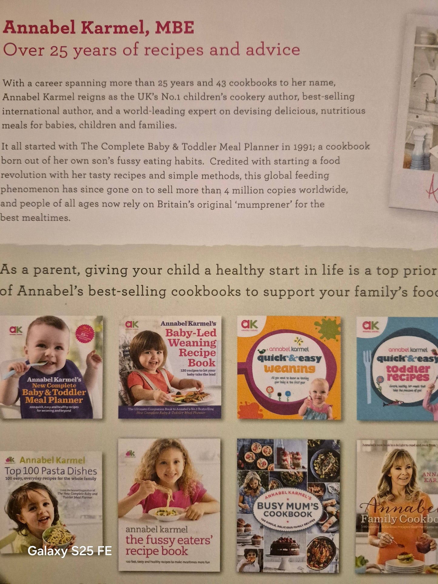 Complete Baby & Toddler meal planner by Annabel Karmel