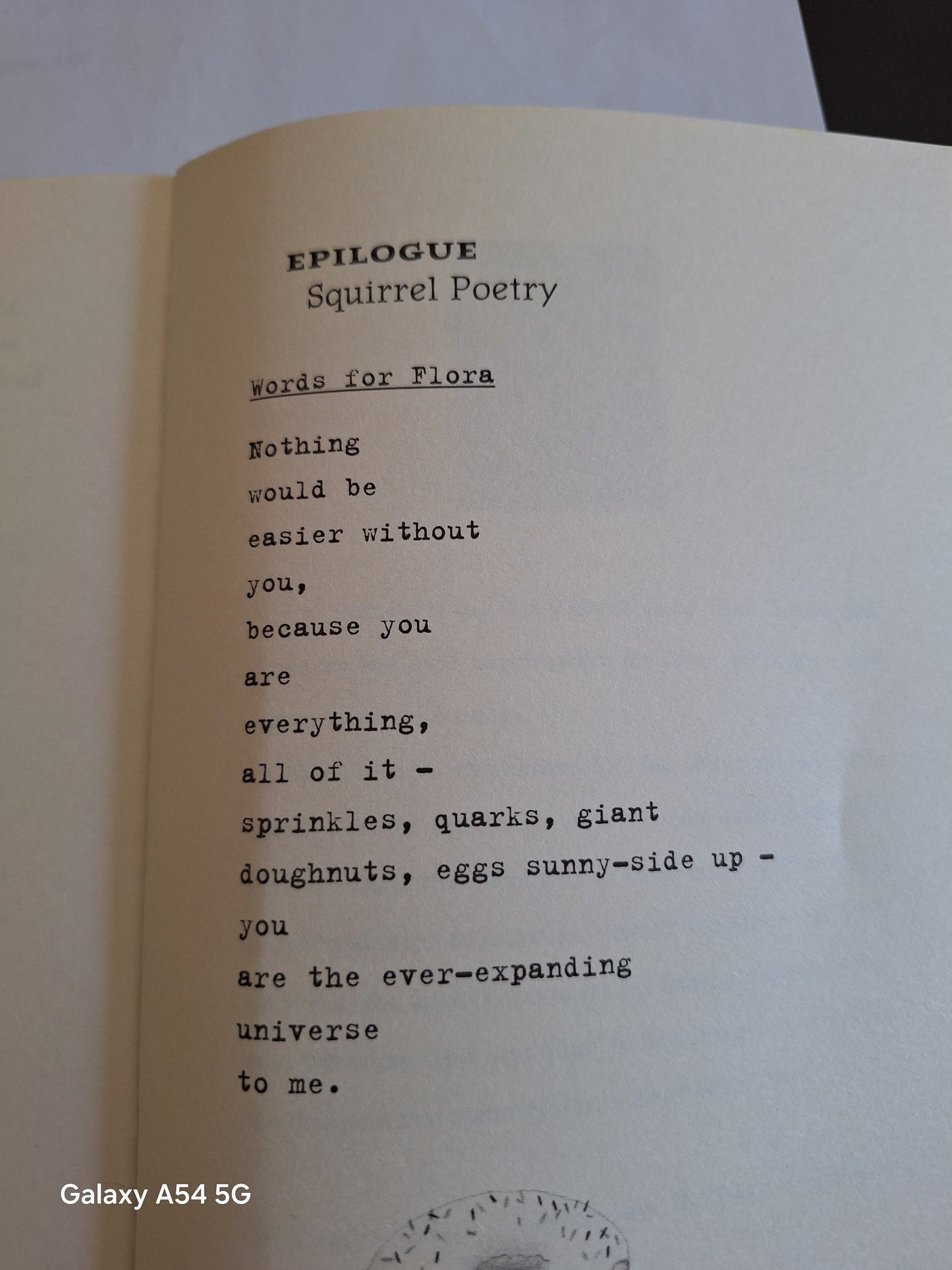 Flora and Ulysses book UK epilogue featuring squirrel poetry for readers and fans