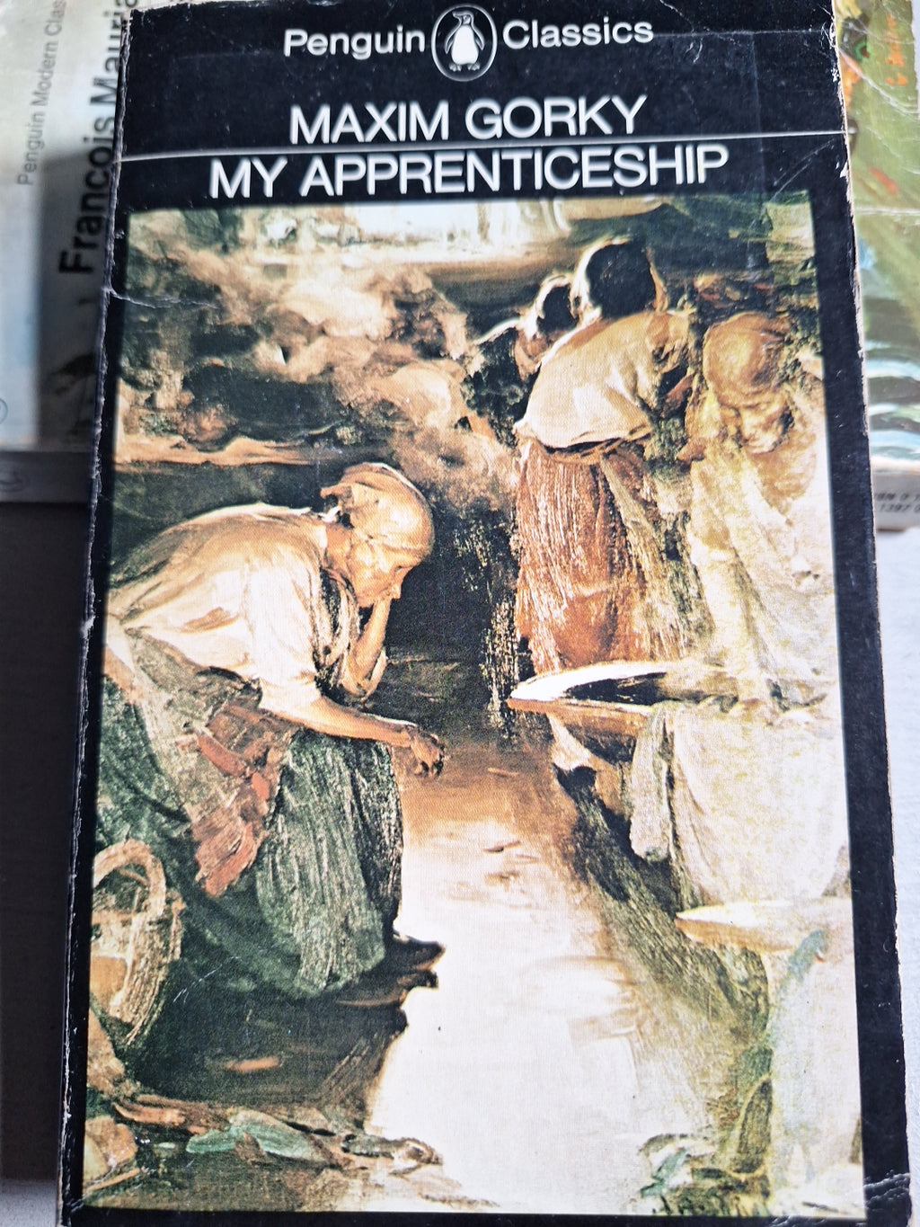 Maxim Gorky paperback 1974 Penguin Classics My Apprenticeship with vintage cover art