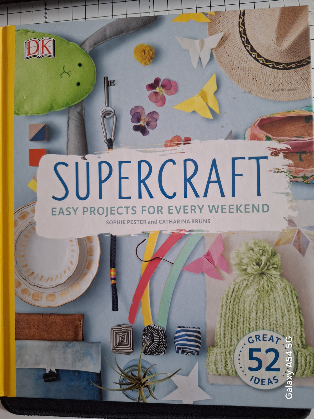 Supercraft book by Slightly Read Books featuring easy weekend craft ideas with 52 creative projects