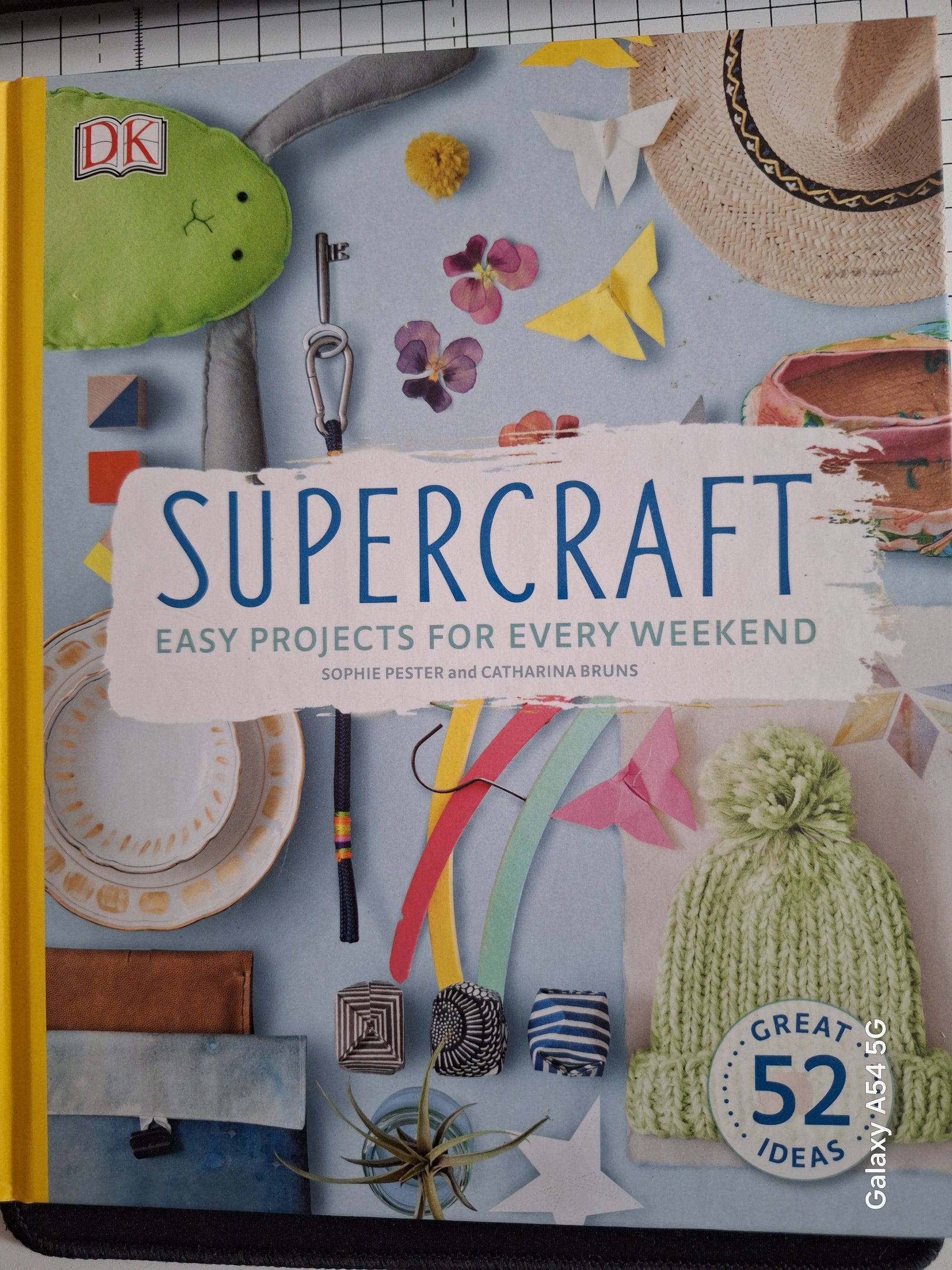Supercraft book by Slightly Read Books featuring easy weekend craft ideas with 52 creative projects