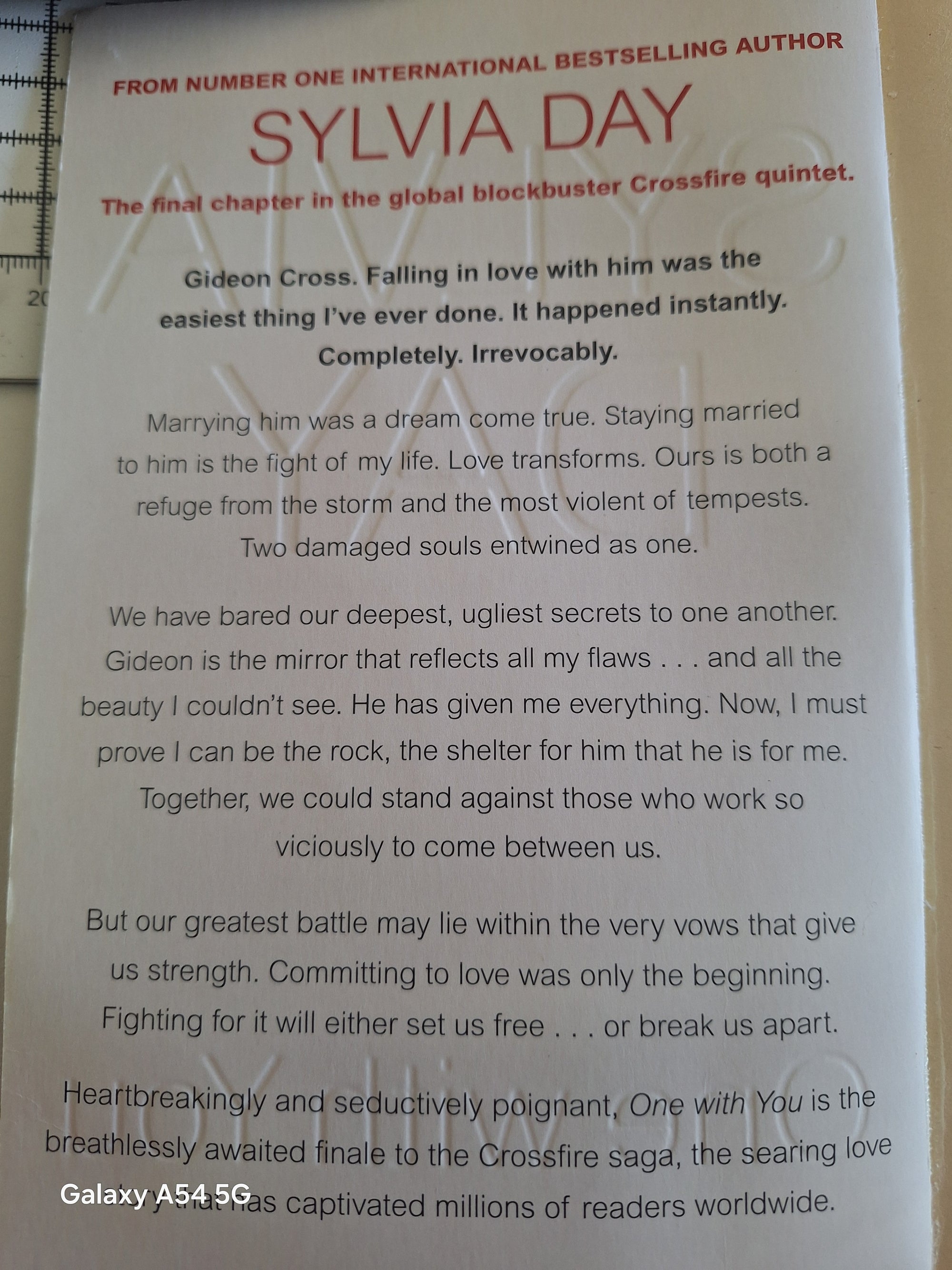 Slightly Read Books Crossfire series final novel for sale, featuring Gideon Cross and a compelling love story.