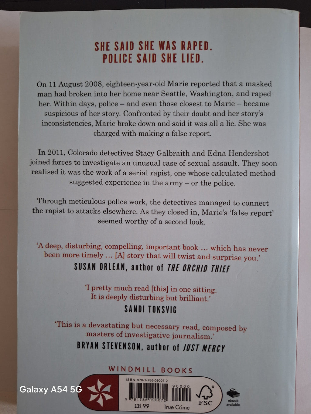 Unbelievable true crime book cover detailing a gripping real-life investigation