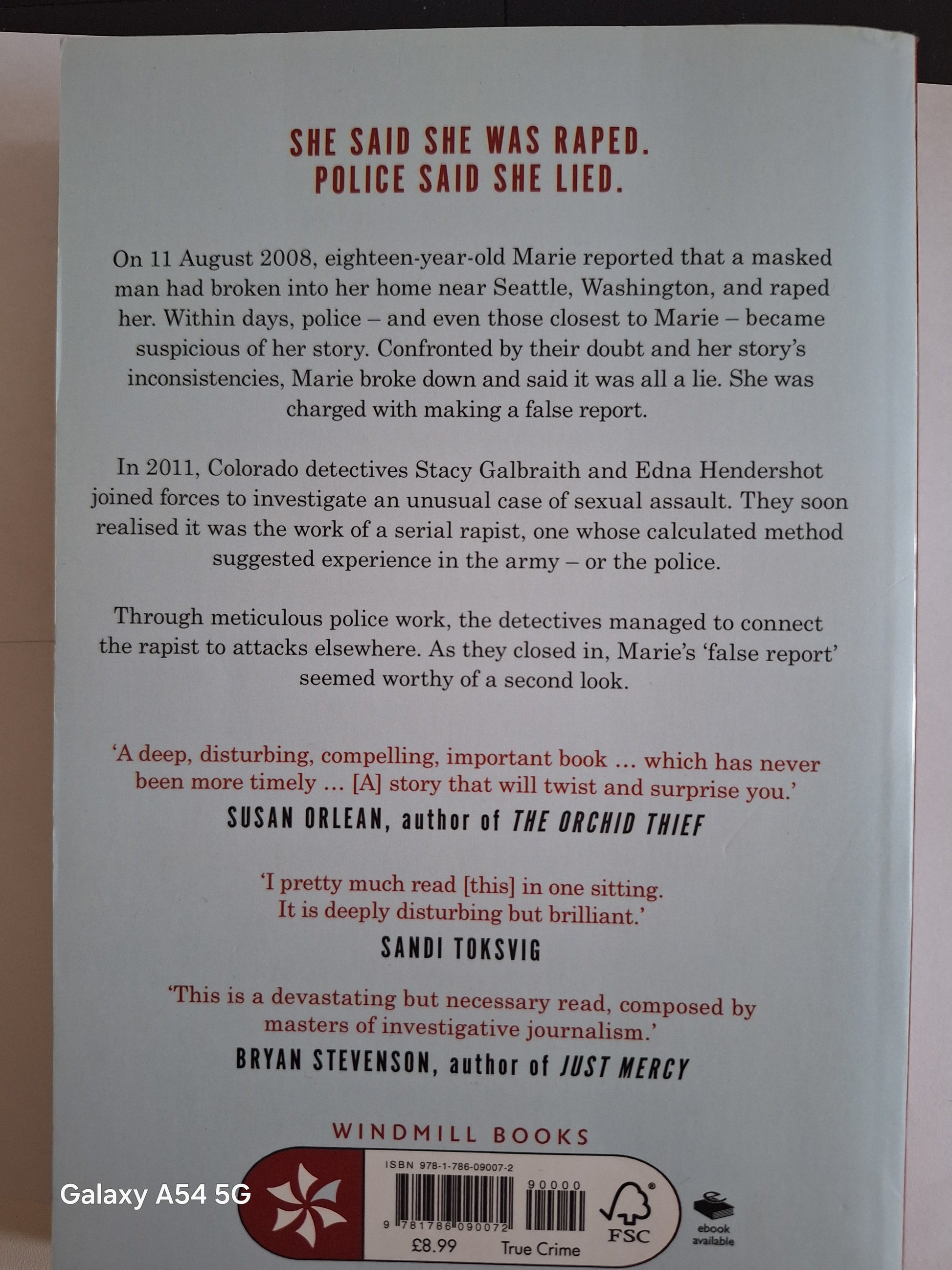 Unbelievable true crime book cover detailing a gripping real-life investigation