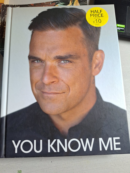 You know me book by Slightly Read Books featuring a close-up of a man's face on the cover with half price sticker